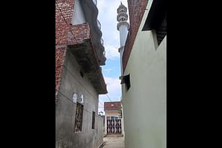 A view of the mosque from Muslim houses adjoining it 