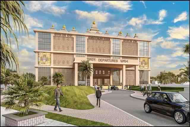 Illustration of proposed design for Somnath Railway Station (Indian Railways) 