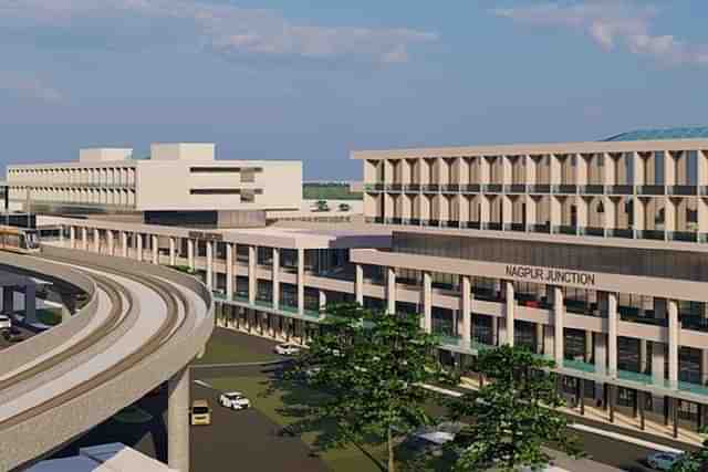 An illustration of a redeveloped Nagpur Railway Station (Indian Railways)