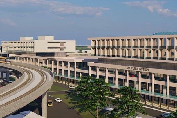 An illustration of a redeveloped Nagpur Railway Station. (Indian Railways)