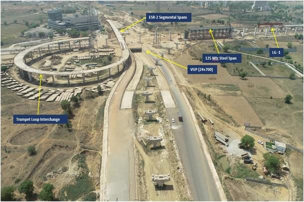 An uninterrupted interchange of Dwarka Expressway with flyovers and under passes (@nitin_gadkari/Twitter)