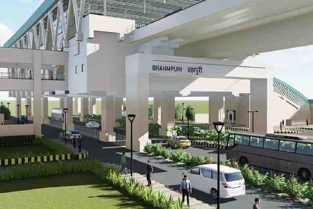 An artist's impression of the Brahmapuri Station project.