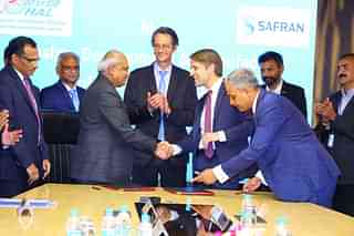 MoU signed by officials of Safran and HAL (Safran)