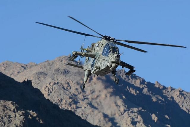 The LCH over the skies in Ladakh