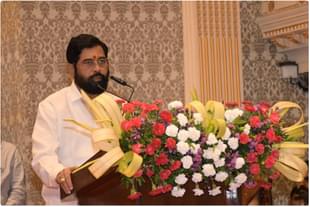 Eknath Shinde taking oath as Maharashtra chief minister