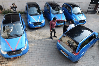 Sales of electric vehicles in India may cross 9 million units by 2027. (Manjunath Kiran/AFP/GettyImages)