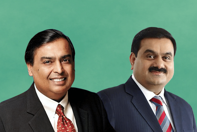 Mukesh Ambani and Gautam Adani.