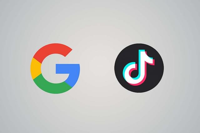 Google and TikTok logos.