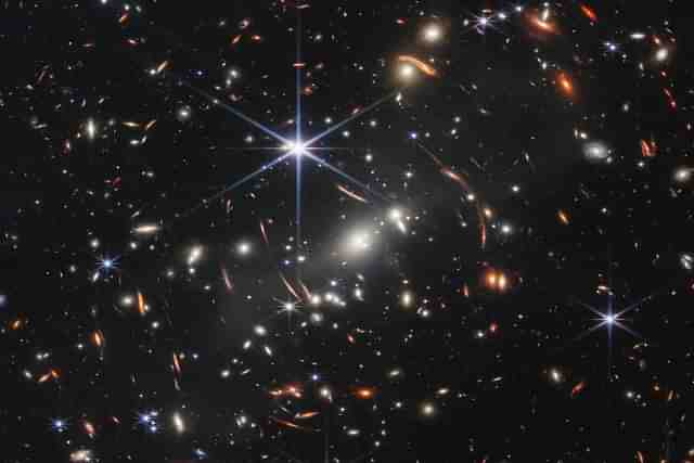 Known as Webb’s First Deep Field, the image shows the galaxy cluster SMACS 0723 as it appeared 4.6 billion years ago.