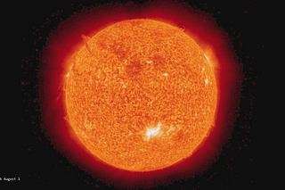 Solar storm from 1 August 2010 (Photo: NASA Goddard Space Flight Center from Greenbelt, MD, USA/Wikimedia Commons)