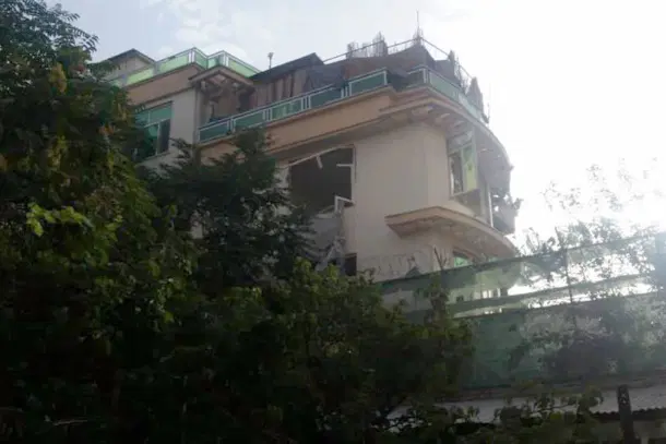 The compound that al-Zawahiri was killed in.  (Twitter)