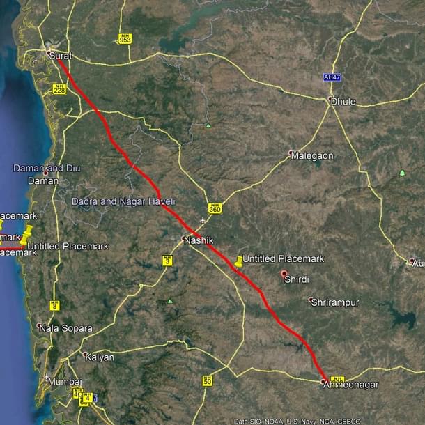 Surat Ahmednagar strech ( Via Twitter)