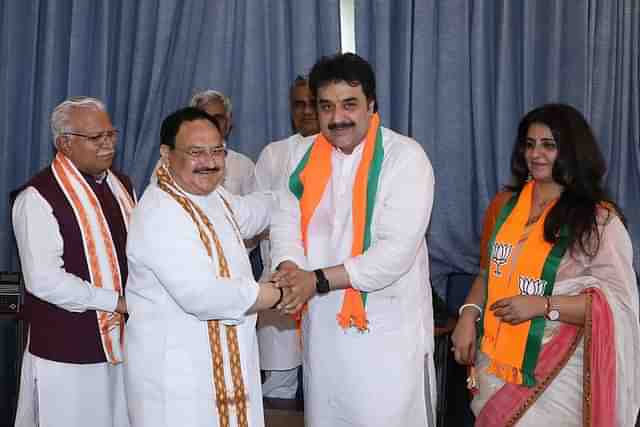 Kuldeep Bishnoi joins BJP.