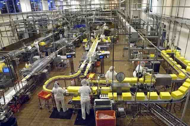 Workers at a factory.