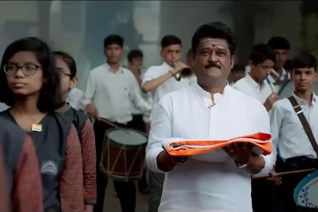 Actor Jaggesh in a scene from the video.