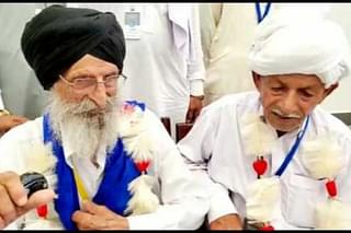 On left, Sarwan Singh. On right, Mohan Singh who is now Afzal Khaliq. (Hindustan Times)