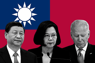 America can't save Taiwan. (From left- Xi Jinping, Tsai Ing-wen and Joe Biden)