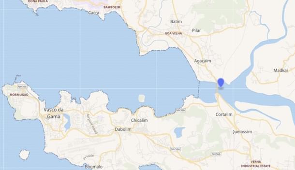 Location of Zuari Bridge (Via Twitter)