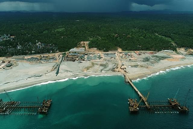 Vizhinjam Port under construction