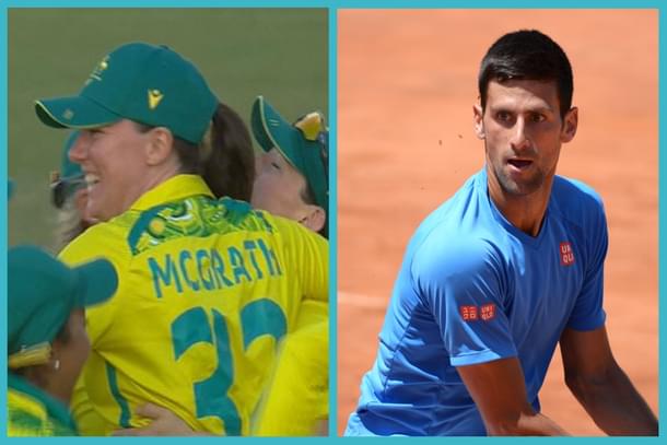 Tahlia McGrath and Novak Djokovic