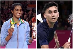 PV Sindhu (left) and Lakshya Sen (right)