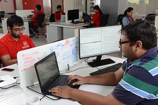 Employees at an IT startup (Representative Image) (Hemant Mishra/Mint via GettyImages)