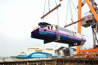 Water Metro boat of Kochi Metro at Cochin Shipyard (Via Twitter)