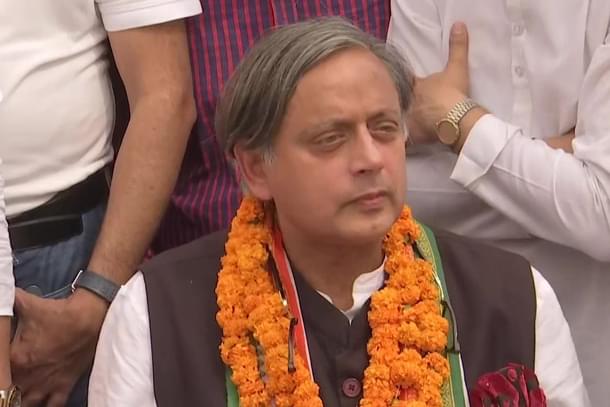 Shashi Tharoor after filing nomination