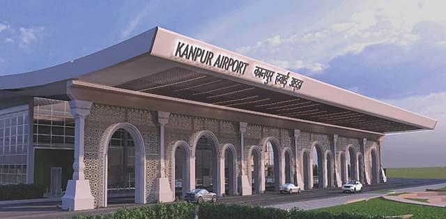 Kanpur Airport Terminal's façade (AAI)