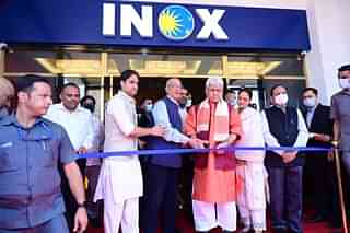 J&K LG Manoj Sinha inaugurates Inox Multipurpose Cinema Hall in Srinagar (Twitter)