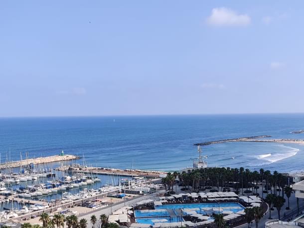 Marina in Tel Aviv, Israel.