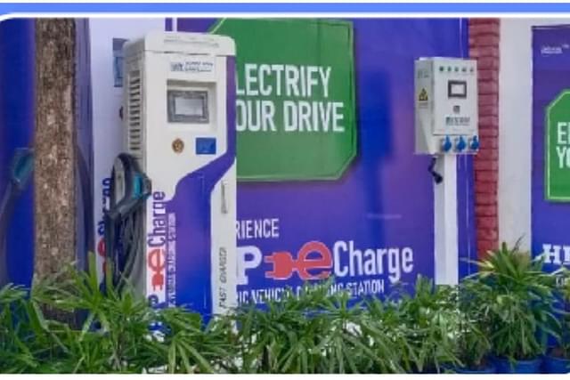 EV charging station (Pic via Twitter)