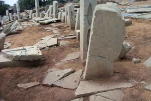 Scattered panels at the site.