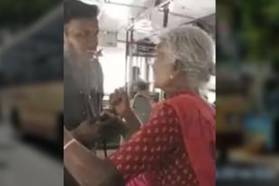 Elderly woman refuses to travel free in Tamil Nadu government bus.
