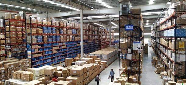 Multi-client warehouse in Bhiwandi, Maharashtra operated by KSH Logistics.