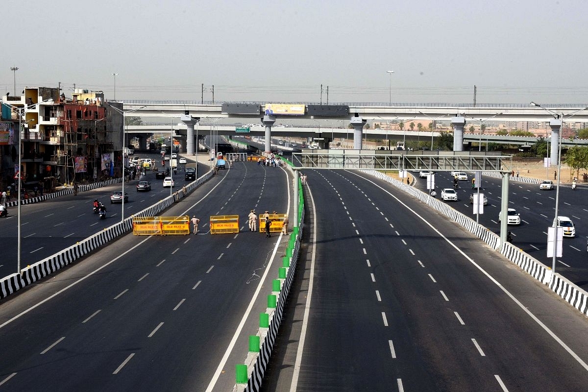 A 9 km long section of the Delhi-Meerut Expressway (Arvind Yadav/Hindustan Times via Getty Images) 