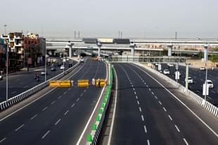 A 9 km long section of the Delhi-Meerut Expressway (Arvind Yadav/Hindustan Times via Getty Images)