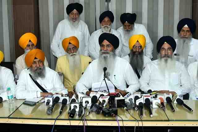 SGPC President Harjinder Singh Dhami and others (Facebook) 