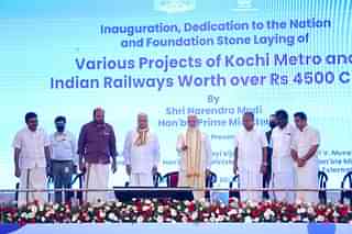 PM Modi Lays foundation stone of Phase-II (JLN Stadium to Infopark)
and inaugurates Phase-I Extension (Petta to SN Junction) of Kochi Metro Rail.