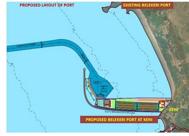 Keni-Belekeri Greenfield Port Proposed layout (Govt of Karnataka)