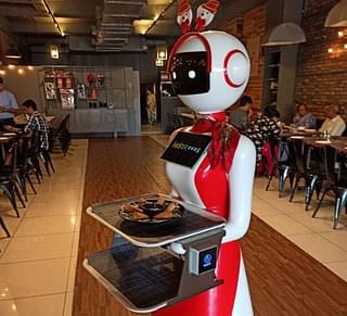 Robot waitress at Indian Swag Restaurant Ahmedabad. Image: Tripadvisor.in