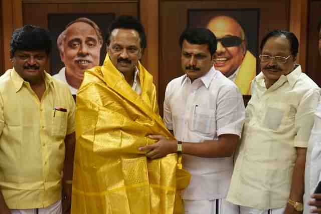 Senthil Balaji with Chief Minister MK Stalin