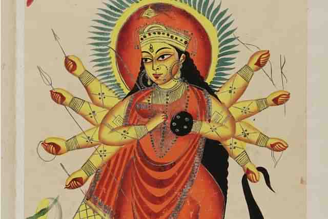 Birendra Krishna Bhadra’s Mahishasura Mardini is an evocative start to the community’s biggest festive season. (Photo: Wikimedia Commons)
