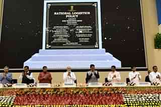 Prime Minister Narendra Modi at the launch of National Logistics Policy.