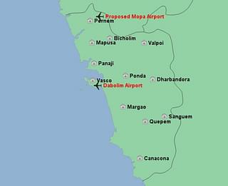 Location of Proposed Mopa Airport