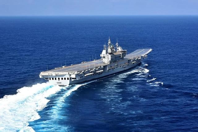 Indian Navy's INS Vikrant aircraft carrier.