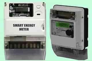 Made-in-India smart meters from C-DAC ( left) and L&T.