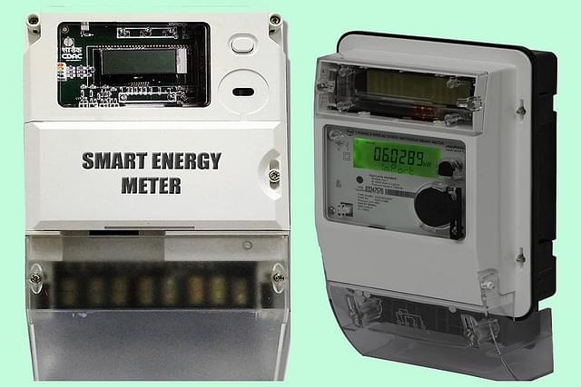 Made-in-India smart meters from C-DAC ( left) and L&T.