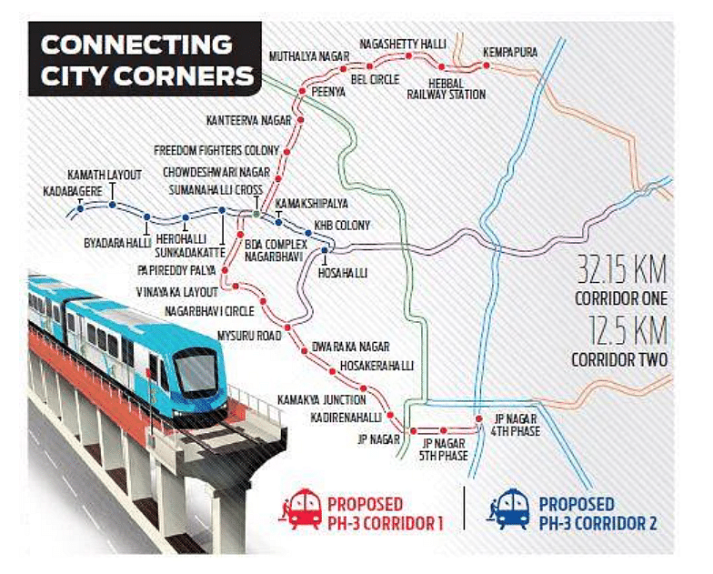 Bengaluru To Get Two Double-Decker Flyovers Under Namma Metro Phase III ...