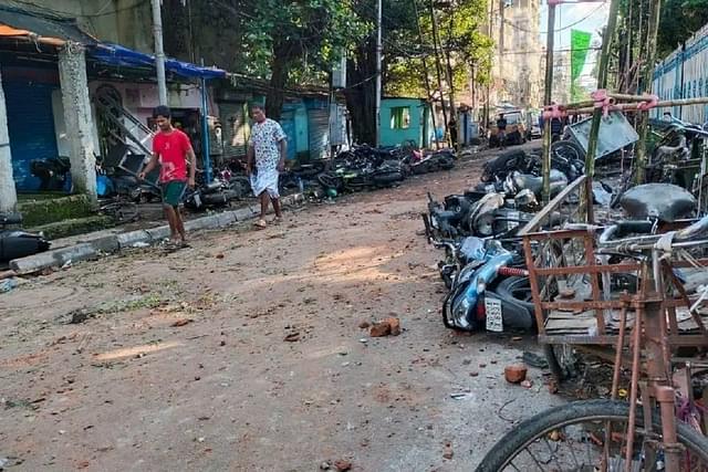 The violence-hit Mominpur. (Picture: Twitter)